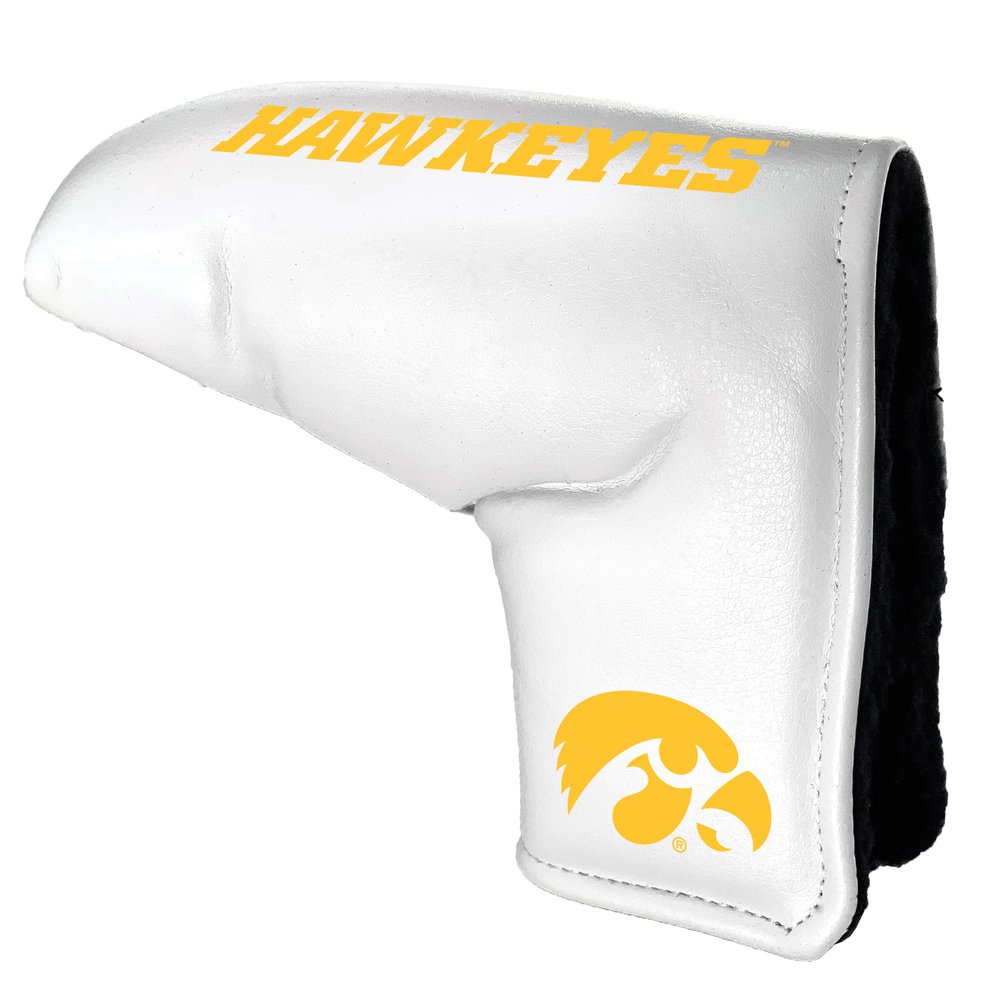 Team Golf NCAA Iowa Tour Blade Putter Cover (White) - Printed Team Golf NCAA Tour Blade Putter Cover (White), Fits Most Blade Putters, Scotty Cameron, Taylormade, Odyssey, Titleist, Ping, Callaway