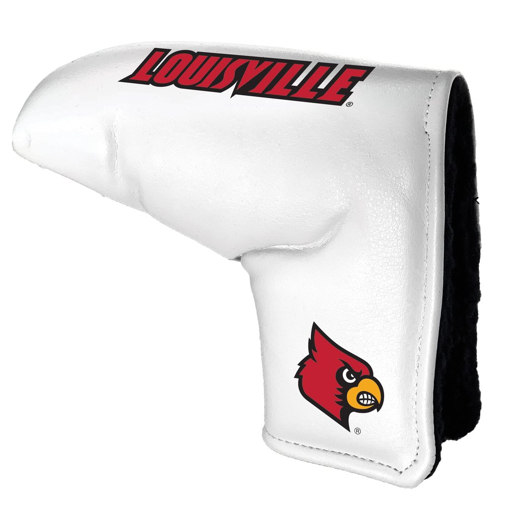 Team Golf NCAA Louisville Tour Blade Putter Cover (White), Fits Most Blade Putters, Scotty Cameron, Taylormade, Odyssey, Titleist, Ping, Callaway
