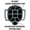 Lightweight, 10-Way Club Divider, Spring Action Stand, Insulated Cooler Pocket, Hook-and-Loop Fastener Glove and Umbrella Holder & Lift Assist Handles view 2