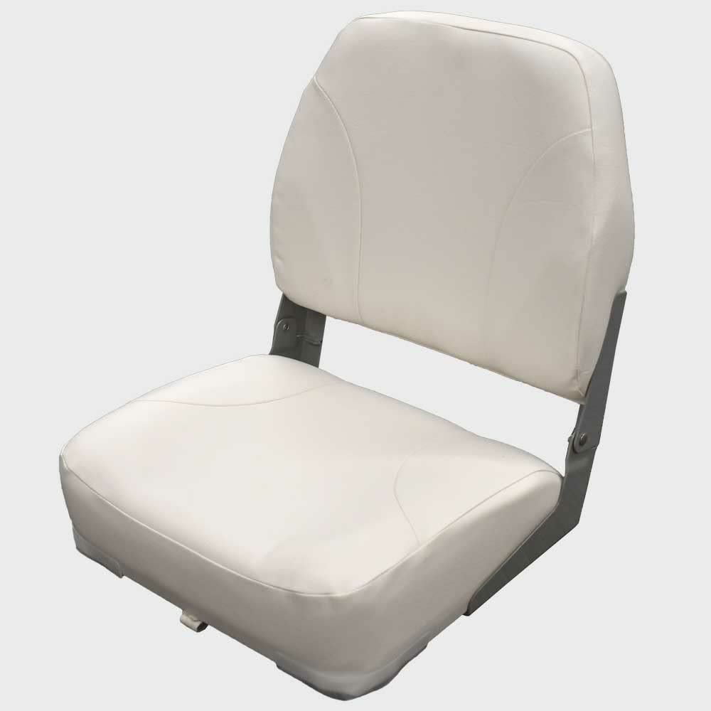 Boat Folding Fishing Seat 75102W | 20 x 18 x 16 Inch White