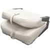 Boat Folding Fishing Seat 75102W | 20 x 18 x 16 Inch White view 3