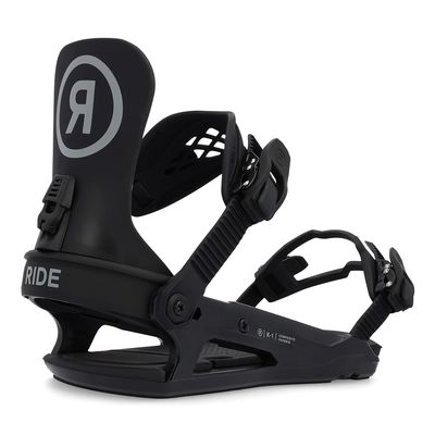 Ride K-1 Youth Snowboard Bindings, Black, M: (6-10)