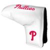 Team Golf MLB PHILADELPH Phillies - Printed Team Golf MLB Tour Blade Putter Cover (White), Fits Most Blade Putters, Scotty Cameron, Taylormade, Odyssey, Titleist, Ping, Callaway view 1