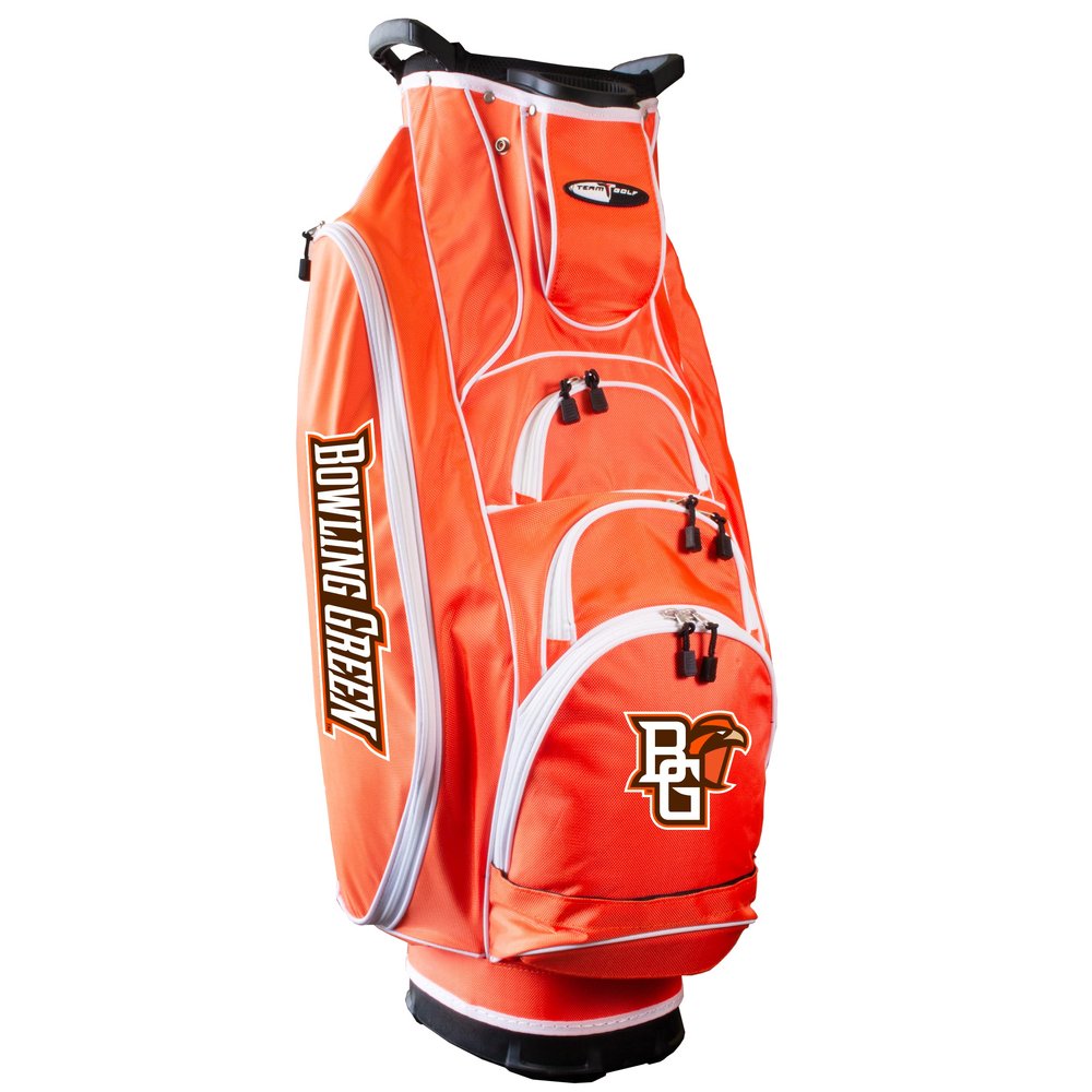 Team Golf NCAA Bowling Green Albatross Golf Bag Lightweight, 10-Way Club Divider, Spring Action Stand, Insulated Cooler Pocket, Velcro Glove and Umbrella Holder & Lift Assist Handles