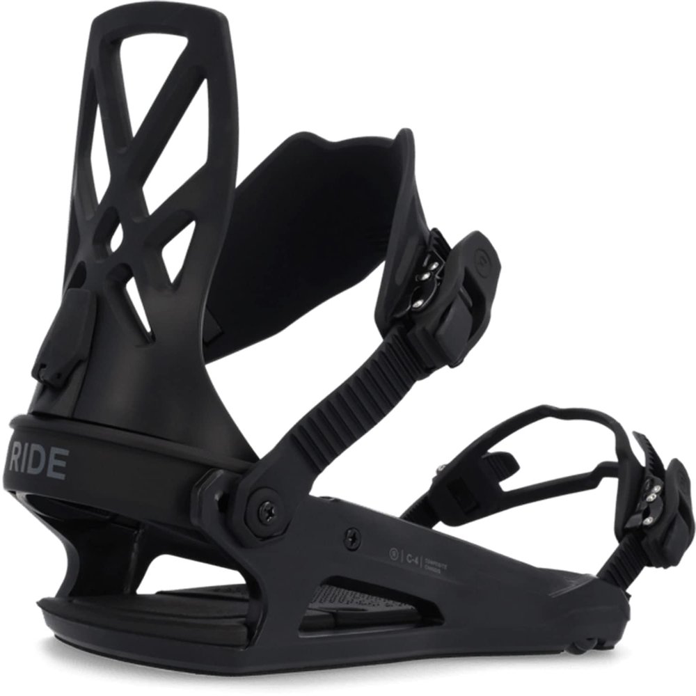 Ride C-4 Mens Snowboard Bindings Black Sz M (6-10)