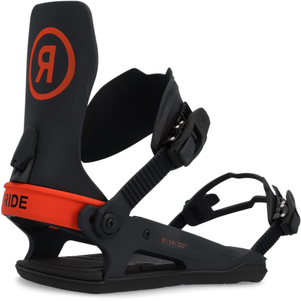 Ride C-6 Mens Snowboard Bindings Fire Sz M (6-10)