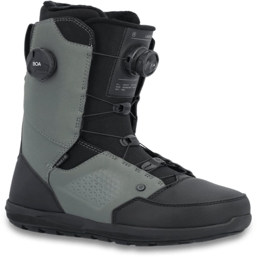 Ride Lasso Mens Snowboard Boots Grey 11