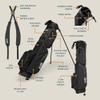 The Original Sunday Golf Loma XL Bag  Lightweight Golf Bag with Strap & Stand, Easy to Carry Pitch n Putt Stand Bag for Driving Range, Par 3 & Executive Courses, 3.4 lbs (Matte Black) view 3