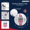 Icon Sports Officially Licensed US Soccer Federation Soccer Ball - USW21BL White Size 5 view 4