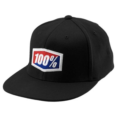 100% Shadow Flexfit Hat Small - Medium Black