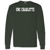AL01 - UNC Charlotte Forty-Niners Basic Block Long Sleeve T Shirt - 2X-Large - Forest view 1