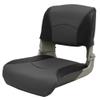 Marine Boat Folding Fishing Seat 7113CBK | All Weather Charcoal Black view 1