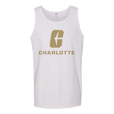 UGP Campus Apparel AT02 - UNC Charlotte Forty-Niners Primary Logo Tank Top - Medium - White