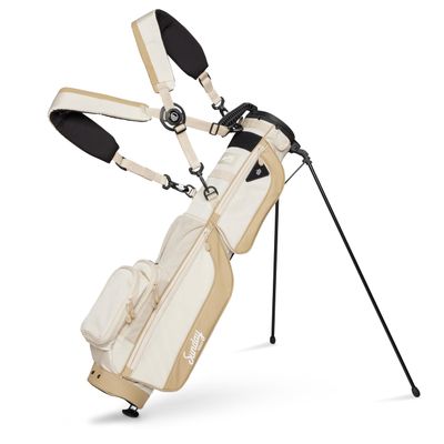 The Original Sunday Golf Loma XL Bag  Lightweight Golf Bag with Strap & Stand, Easy to Carry Pitch n Putt Stand Bag for Driving Range, Par 3 & Executive Courses, 3.4 lbs (Toasted Almond)