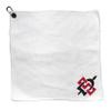Team Golf NCAA SAN Diego ST Microfiber Towel - 15" X 15" (White) with Carabiner Clip, Premium Microfiber with Deep Waffle Pockets - Superior Water Absorption and Quick Dry Golf Cleaning Towel view 1