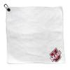 Team Golf NCAA Massachusetts - AMH Microfiber Towel - 15" X 15" (White) with Carabiner Clip, Premium Microfiber with Deep Waffle Pockets - Superior Water Absorption and Quick Dry Golf Cleaning Towel view 1