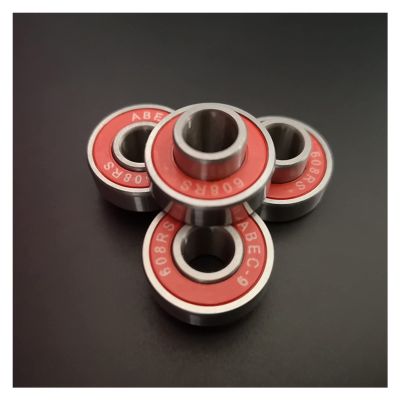 SUOFEILAIMU 16pcs 608RS Longboard Skateboards Inline Roller Skates Bearing P5 Titanium-Plated Integral Shaft Bearings 8x22x12.6mm