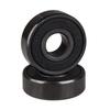 SUOFEILAIMU 8pcs 608RS Professional Skateboard Double Warp Longboard Bearing Board Roller Skates High Speed Bearings ABEC-11 (Color : Black) view 2