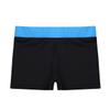 Mufeng Kids Girls One-Piece Sport Gym Yoga Stretchy Tight Shorts Bottoms Basic Boy Cut Low Rise Shorts Activewear Sky Blue&Black 14 Years view 3
