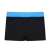 Mufeng Kids Girls One-Piece Sport Gym Yoga Stretchy Tight Shorts Bottoms Basic Boy Cut Low Rise Shorts Activewear Sky Blue&Black 14 Years view 4