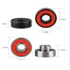 SUOFEILAIMU 8pcs 608RS Professional Skateboard Double Warp Longboard Bearing Board Roller Skates High Speed Bearings ABEC-11 (Color : Red) view 3