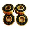 SUOFEILAIMU 10PC 608 2RS Gold Ring Longboard Skateboard Inline Skate Bearings 8x22x7mm view 2