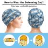 Argentina Flag Swimming Cap, Shower Cap for Adults and Children with Long Hair to Keep Hair Dry Hats view 3