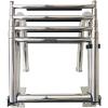 4 Steps Bathing Ladder Boat Foldable Bathing Ladder Telescopic Boat Pool Ladder Stainless Steel with Non-Slip Pedals Boat Ladder Telescopic Ladder for Marina Yachts view 1