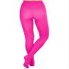 Lastclream High Waisted Tights for Women Cosplay Costume Stockings 80 Denier Semi Opaque Pantyhose Full Footed (Hotpink) view 3