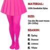 Lastclream High Waisted Tights for Women Cosplay Costume Stockings 80 Denier Semi Opaque Pantyhose Full Footed (Hotpink) view 4