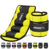 APEXUP 10lbs/Pair Adjustable Ankle Weights for Women and Men, Modularized Leg Weight Straps for Yoga, Walking, Running, Aerobics, Gym, Physical Therapy (Yellow) view 1