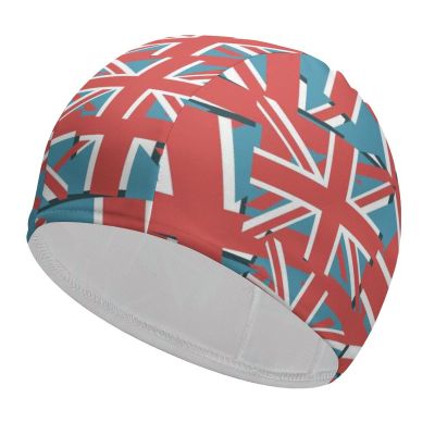 British Flag Swimming Cap, Shower Cap for Adults and Children with Long Hair to Keep Hair Dry Hats