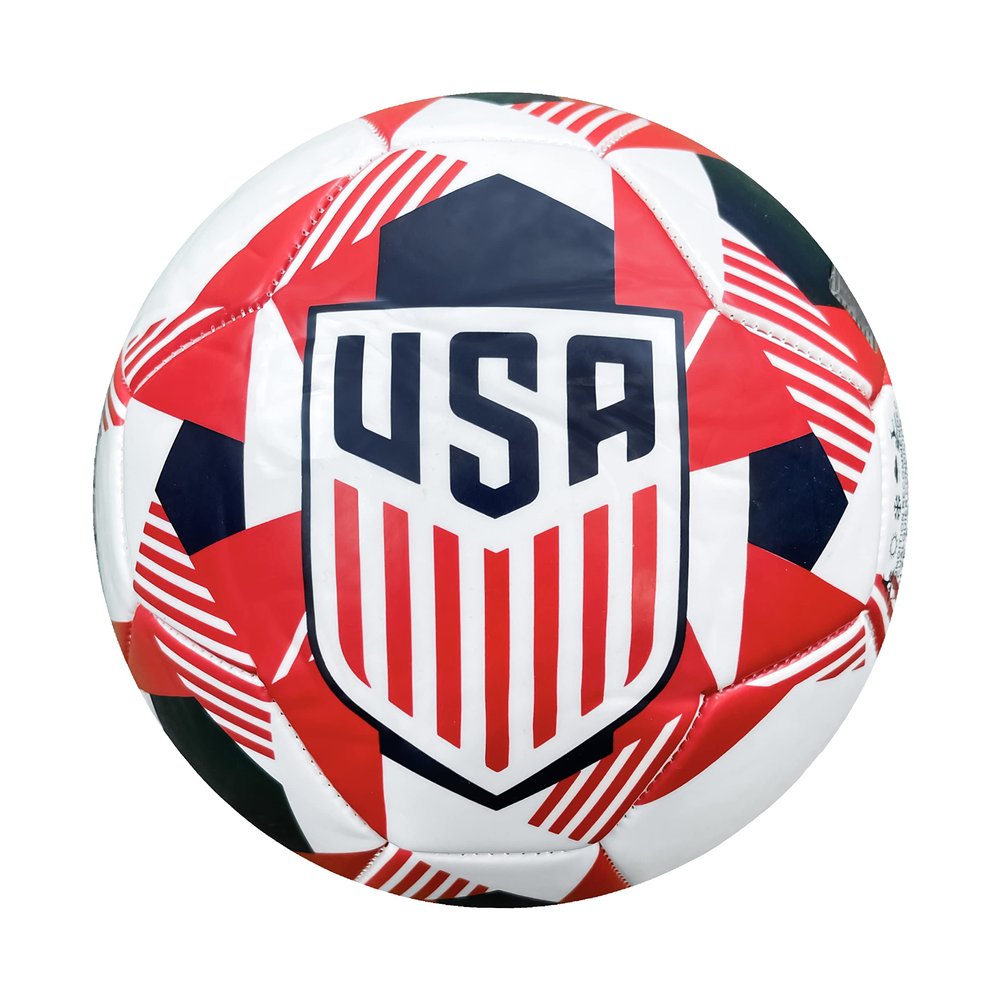 Icon Sports Official Licensed U.S. Soccer Regulation Sized Soccer Ball | White Prism