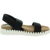 Style & Co. Womens Milaaf Slip On Open Toe Flat Sandals Black 9 Medium (B,M) view 3