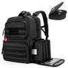 DSLEAF Tactical Pistol Backpack with 4 Pistol Cases, Gun Backpack for Handgun with 17x Magazine Slots for Hunting and Shooting view 1
