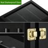 TJ.MOREE Championship Ring Display Case, 9 Posts Baseball & MoreDisplay Case, 8x10 Wall Mount Wooden Glass Shadow Box with Locks - Black view 3