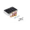 SUOFEILAIMU 16pcs/2 Sets Titanium Chrome Steel Bearings 608 2RS Skateboard Fancy Bearing Roller Bearing MS2303-8 view 1