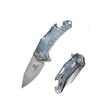 DEFCON JK Series Titanium Handle M390 Blade Folding Knife TF9315 - Rhino - (Blue Tiger) view 1