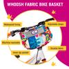 Po Campo Kids Bicycle Basket  Whoosh Bike Basket  Front Frame Handlebar Bag  Waterproof Fabric Bike Basket for Boys, Girls, Toddlers Bike or Scooter (Aquatic) view 2