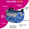 Po Campo Kids Bicycle Basket  Whoosh Bike Basket  Front Frame Handlebar Bag  Waterproof Fabric Bike Basket for Boys, Girls, Toddlers Bike or Scooter (Aquatic) view 3