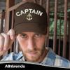ALLNTRENDS Captain Embroidered Trucker Hat Adjustable Boat Embroidery Summer Beach Cap (Navy Blue) view 2
