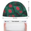 Bangladesh Flag Swimming Cap, Shower Cap for Adults and Children with Long Hair to Keep Hair Dry Hats view 2