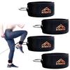 ATENTO 2 Pairs Ankle Strap for Cable Machine, Comfortable Padded Ankle Wrist Cuffs for Kickbacks, Glutes Workout & Lower Body Exercises, Adjustable & Breathable Ankle Straps for Women & Men (Black)