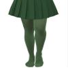 Lastclream High Waisted Tights for Women Cosplay Costume Stockings 80 Denier Semi Opaque Pantyhose Full Footed (Dark Green) view 1