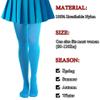 Lastclream High Waisted Tights for Women Cosplay Costume Stockings 80 Denier Semi Opaque Pantyhose Full Footed (Blue) view 4