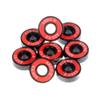 SUOFEILAIMU 8PCS 608 2RS ABEC-9 Colorful Ring Longboard Inline Roller Skate Skateboard Bearings 8x22x7mm view 3