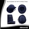 ALLNTRENDS Shalom Embroidered Boonie Hat Cute Hebrew Graphic Peace Cap (Navy, L) view 2