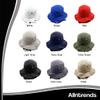 ALLNTRENDS Shalom Embroidered Boonie Hat Cute Hebrew Graphic Peace Cap (Navy, L) view 3