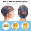 USA Flag Swimming Cap, Shower Cap for Adults and Children with Long Hair to Keep Hair Dry Hats view 3