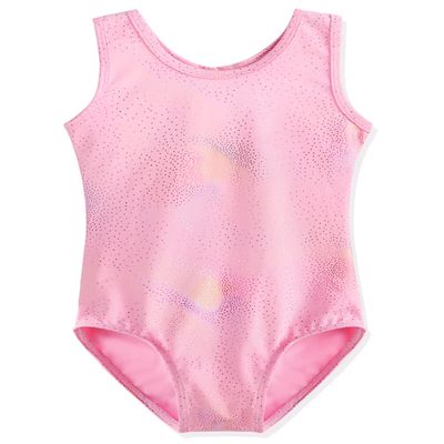 HOZIY Gymnastics Leotards for Girls Toddler Dance Bodysuits Outfits Apparel Clothing Hot Pink Colorful Sparkle Ballet 4t 5t Plum